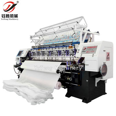 Fabrica de uso de computadora Shuttle Lock Stitch Multi Needle Quilting Machine para la fabricación de ropa de cama de colcha