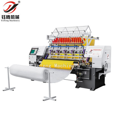 Máquina de coser industrial computarizada de agujas múltiples para chaquetas con transbordador