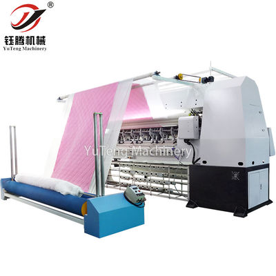 Máquina de rodar automática para colchones textiles de tejidos acolchados