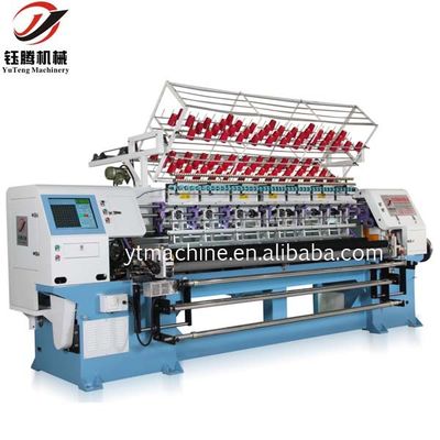 Máquina para cubrir cerraduras con costura de alta producción