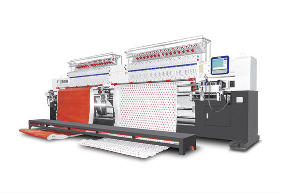 Máquina informática de tapicería de agujas múltiples de 380 V con múltiples tipos de tejidos