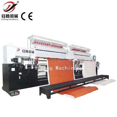 Máquina informática de tapicería de agujas múltiples de 380 V con múltiples tipos de tejidos