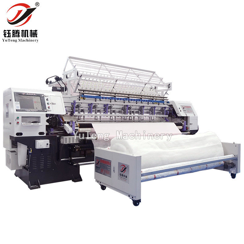 Fabrica de uso de computadora Shuttle Lock Stitch Multi Needle Quilting Machine para la fabricación de ropa de cama de colcha