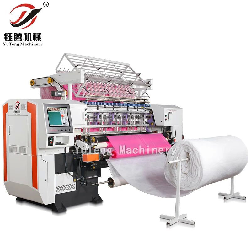 Fabrica de uso informatizado automático Shuttle multi aguja máquina de tapicería para hacer prendas de vestir producto textil para el hogar